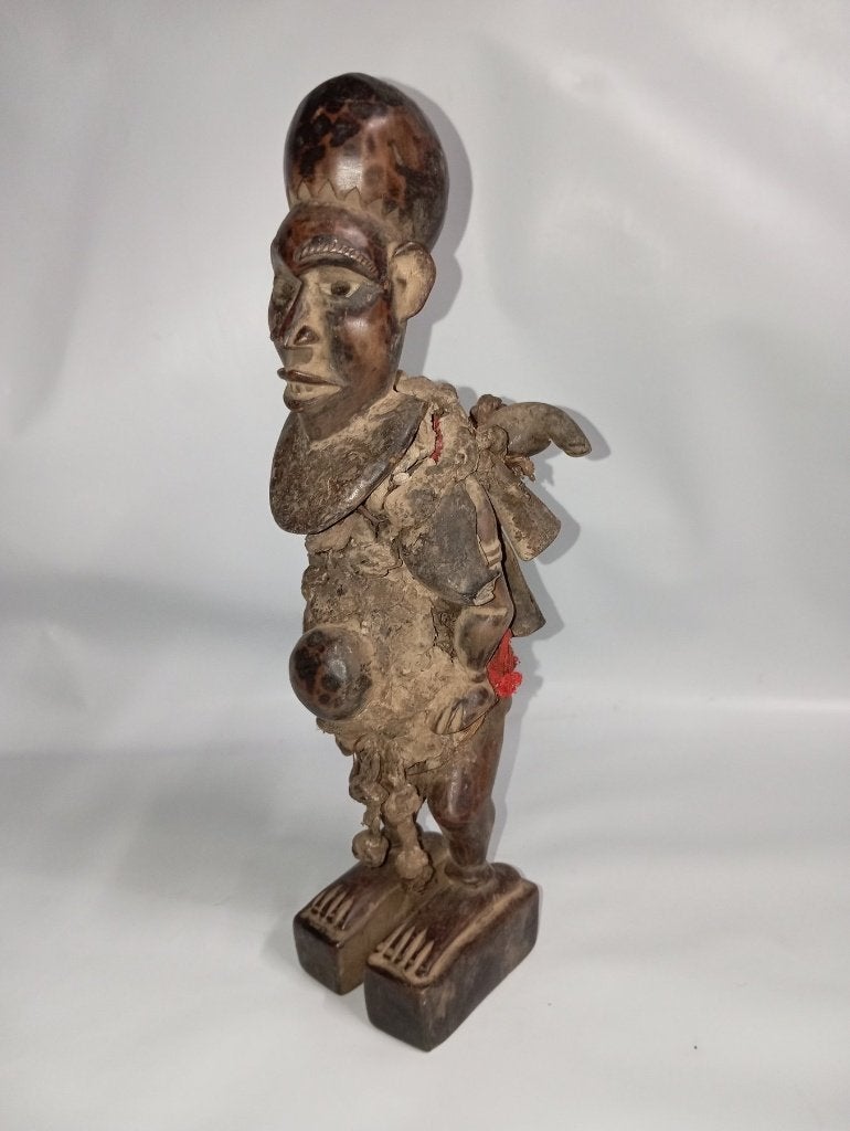 Fétiche - Bakongo - DR Congo 37cm, Antiek en Kunst, Hout, Gesneden, Afrika, Ophalen of Verzenden