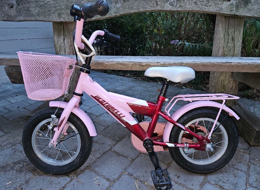 Venturelli Bambina 12"  (inclusief steunwieltjes!), Fietsen en Brommers, Ophalen, Gebruikt, Terugtraprem