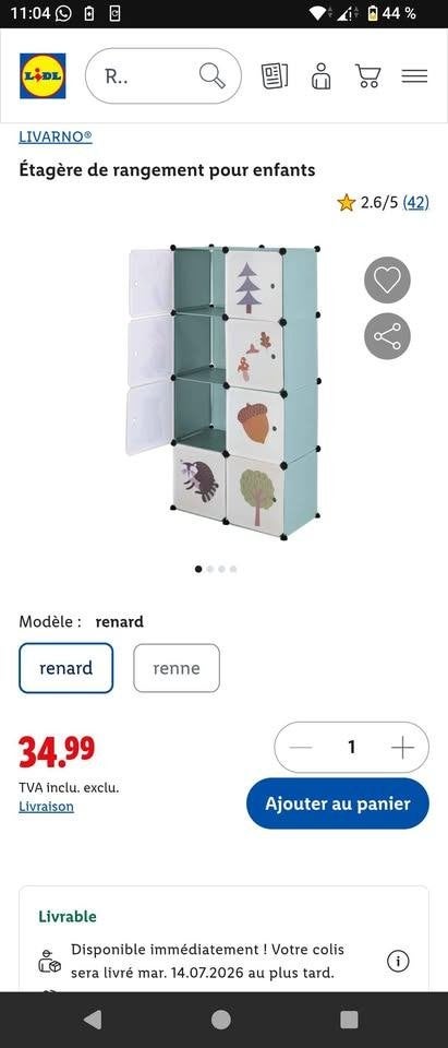 Étagère armoire jeux, Enlèvement, Utilisé, Armoire