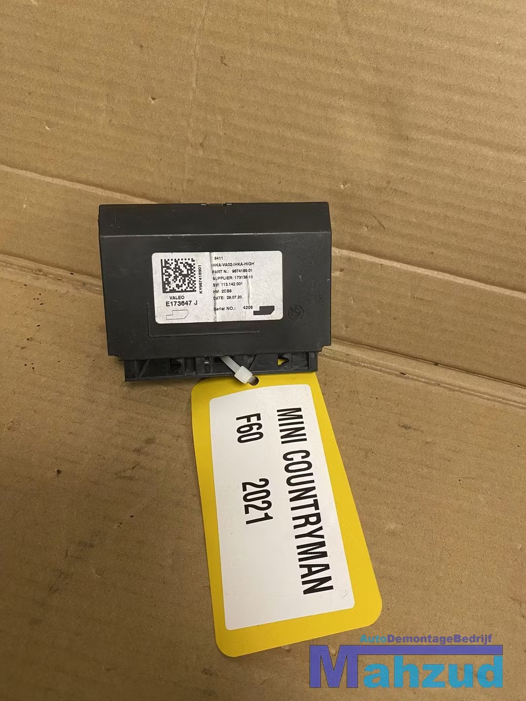 MINI COUNTRYMAN F60 Kachel computer 2016+, Gebruikt, Customer.service@mini.co.uk, Mini, BMW AG