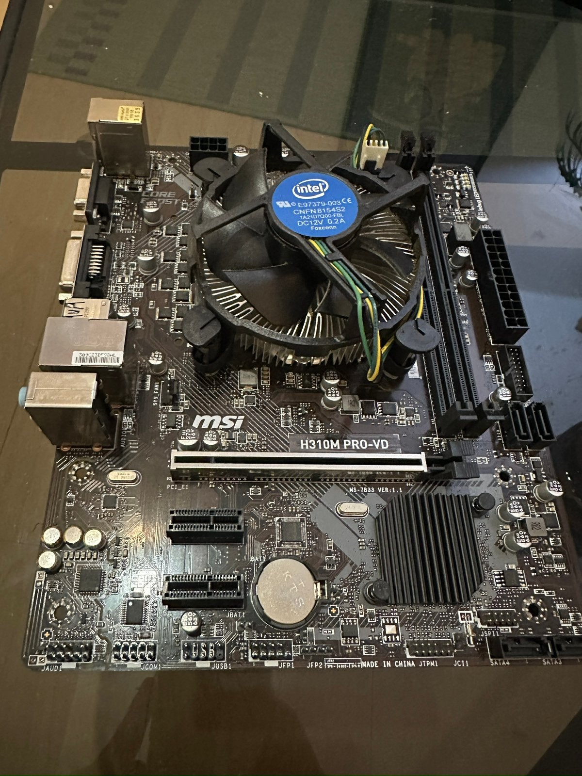 Carte mère MSI + processeur intel i3 8th, Enlèvement, Comme neuf, Intel