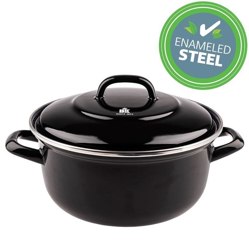 BK – Cocotte en acier émaillé indigo avec couvercle neuf ?, Avec couvercle, Enlèvement, Cocotte, BK