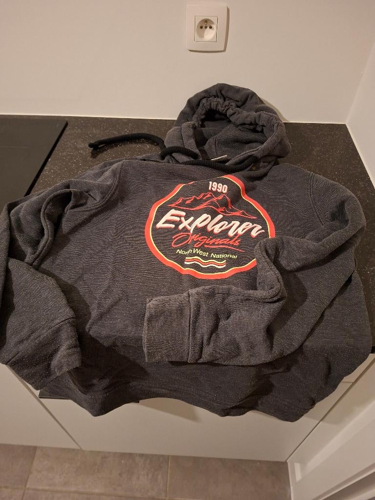 Hoodie jack& jones, Vêtements | Hommes, Pulls & Vestes, Gris, Comme neuf, Enlèvement, Taille 46 (S) ou plus petite