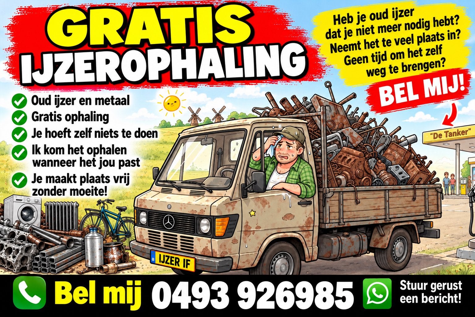 Gratis ijzerophaling, Tickets en Kaartjes