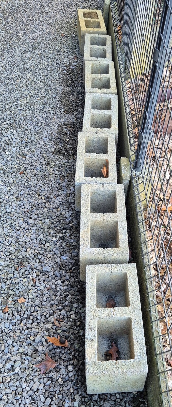 Betonblokken (hol), betonnen snelbouw stenen..., Enlèvement, Neuf, Béton
