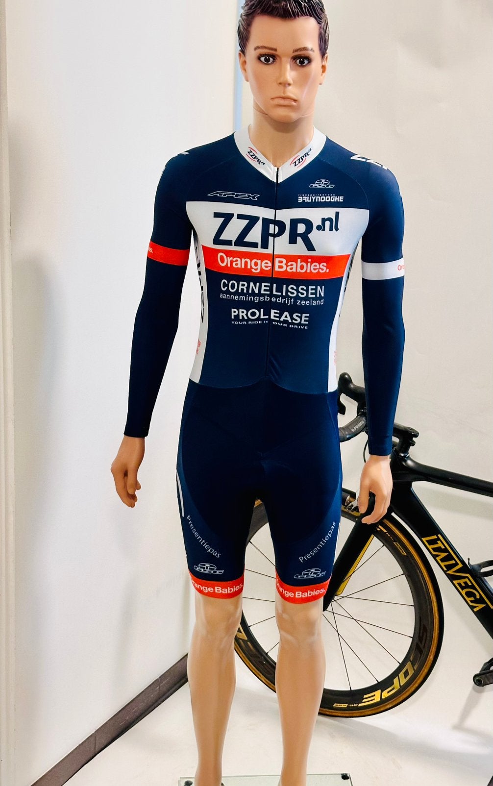 Wielerkledij wielrenpak snelpak speedsuit maat M Zzpr GSG, Ophalen of Verzenden, Zo goed als nieuw, Bovenkleding, Heren