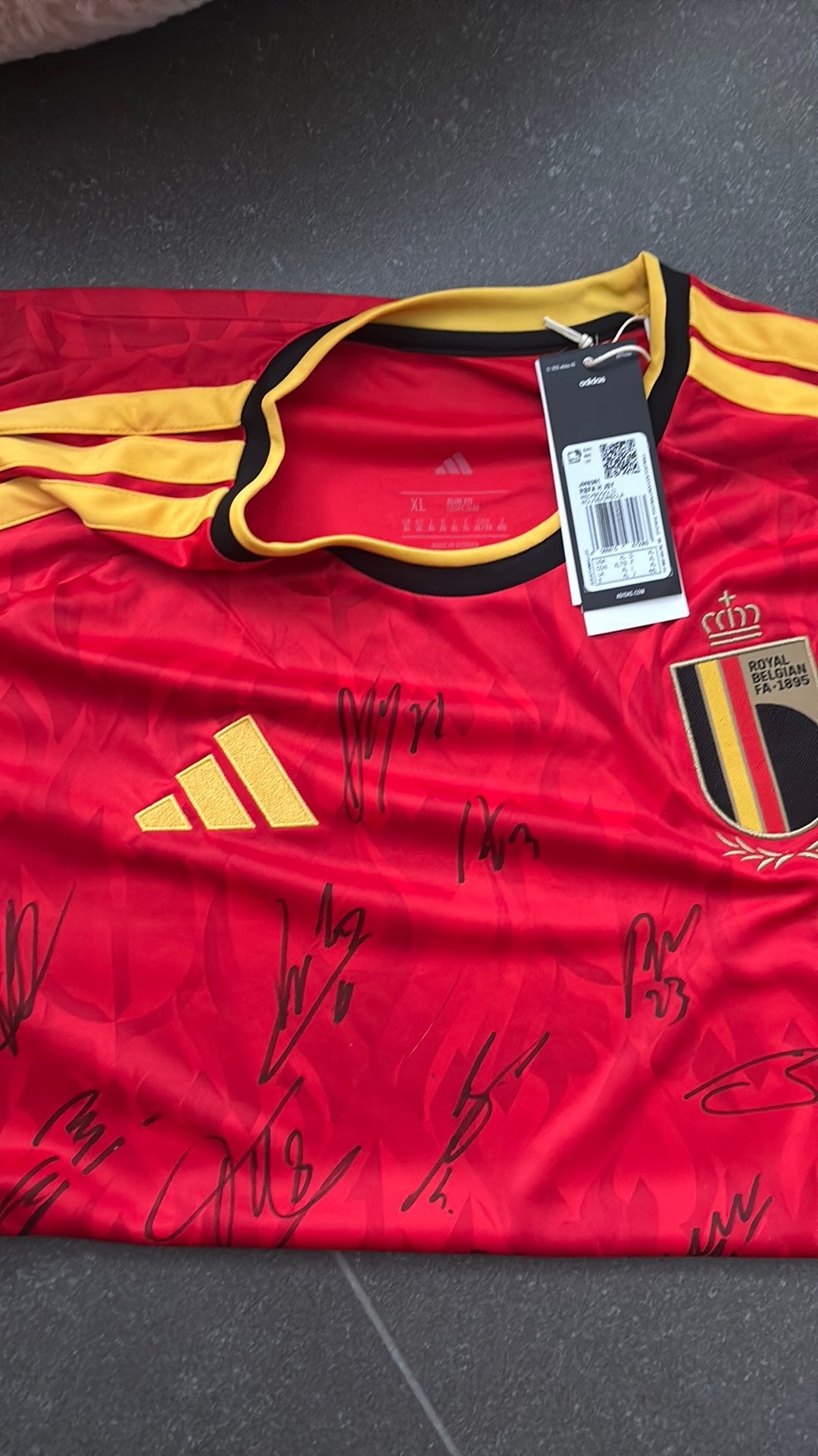 Gesigneerd rode duivels Thuisshirt 2026 (nieuw), Maat XL, Ophalen, Nieuw, Shirt
