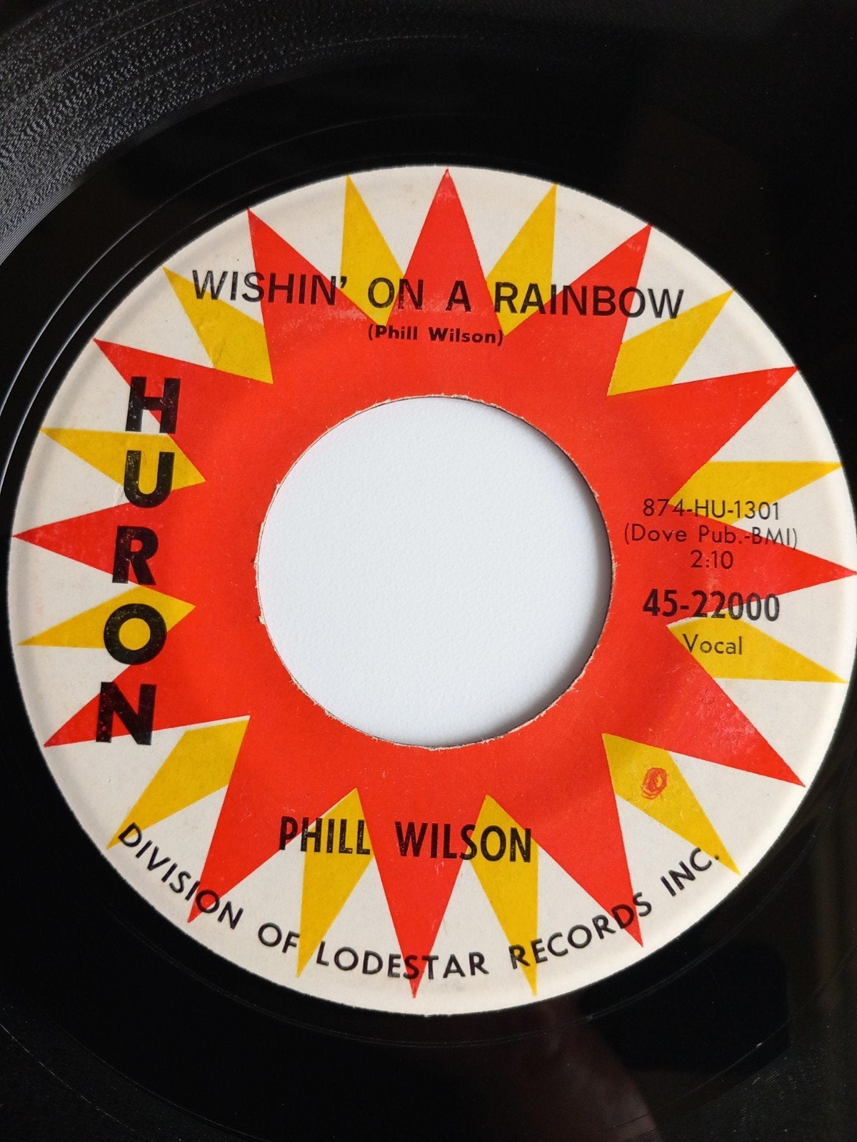 PHIL WILSON. WISHIN ON A RAINBOW + JUST ME. OLDIES USA 45T, Enlèvement ou Envoi