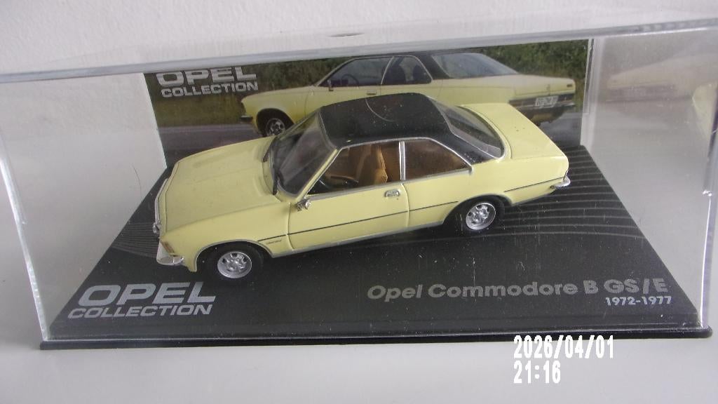OPEL COMMODORE "B" GSE 72-77.EAGLEMOSS 1/43 COMME NEUVE, Enlèvement ou Envoi, Comme neuf, Voiture, Autres marques