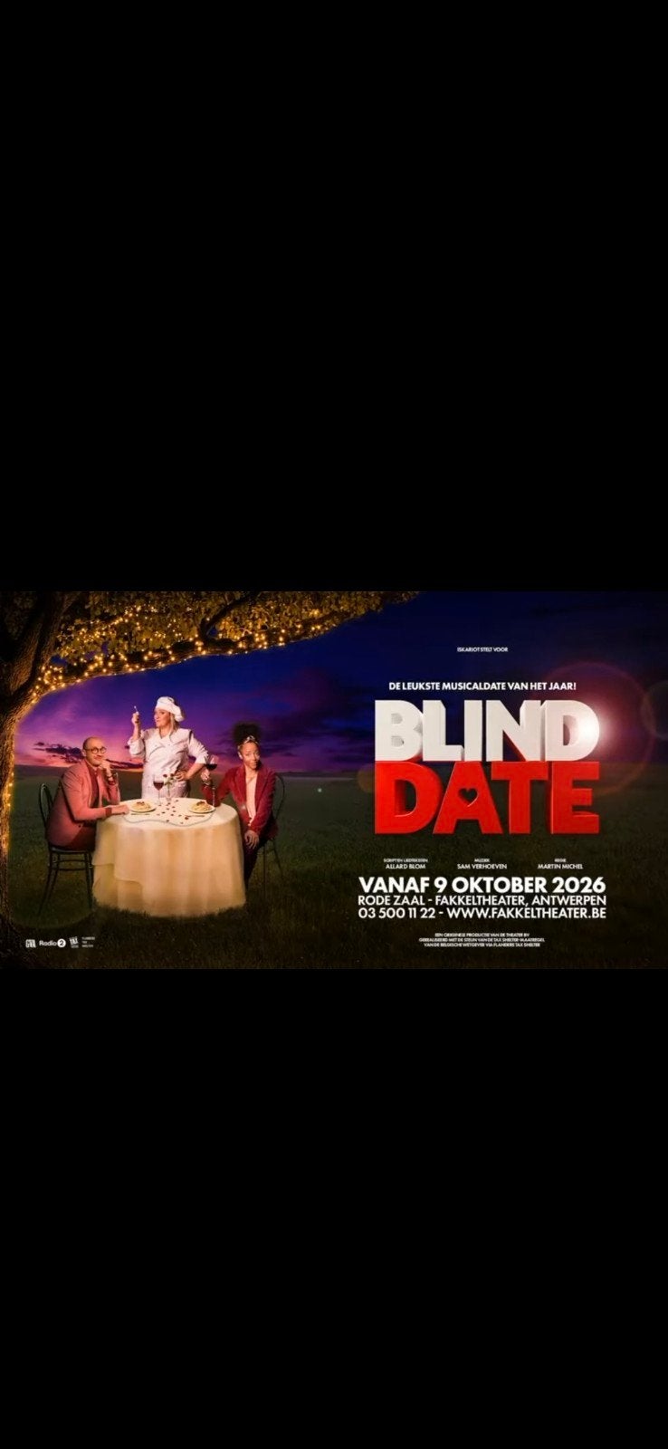 fakkeltheater musical Blind date, Tickets en Kaartjes, Twee personen