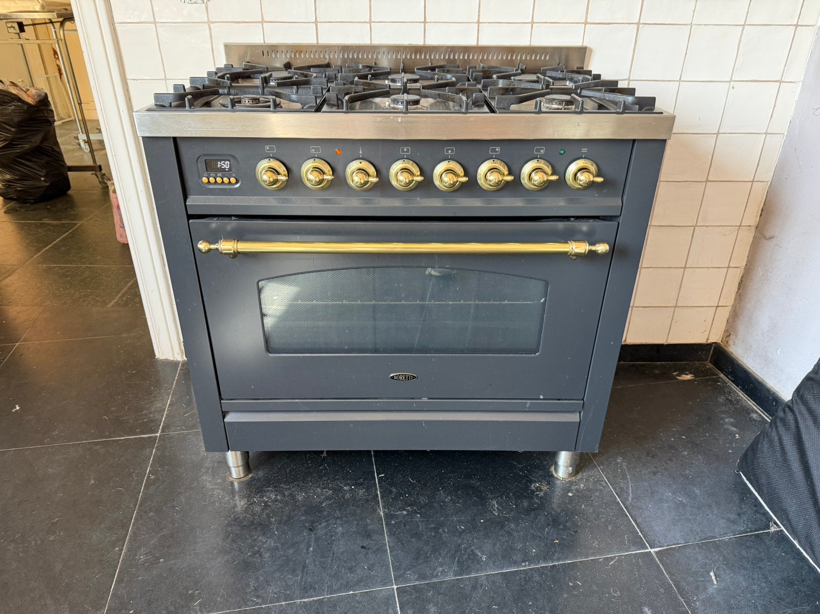 Boretti 6-pits gasfornuis, Elektronische apparatuur, Fornuizen, Ophalen, Gebruikt, Hete lucht, 60 cm of meer