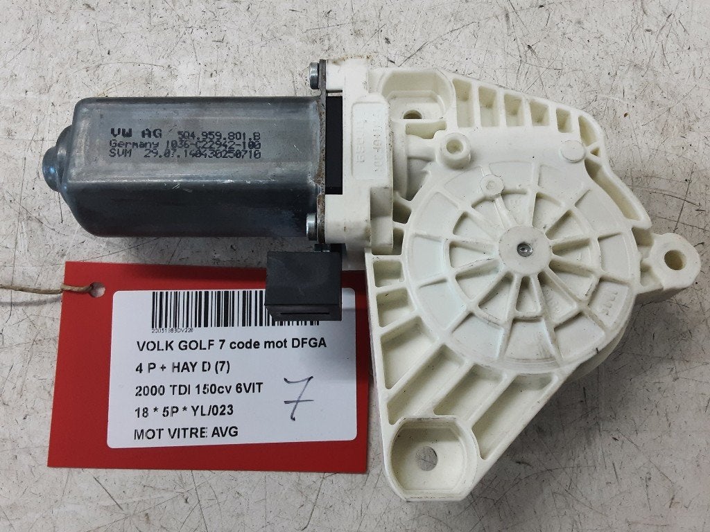 MOTEUR LEVE VITRE ELECTRIQUE AVANT GAUCHE Golf VII (AUA), Volkswagen, Mevr. I. Hauben, Utilisé, Avant