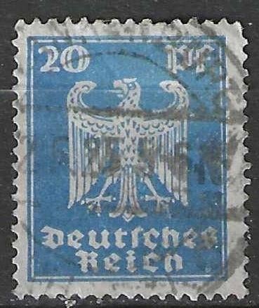 Duitsland 1924-1925 - Yvert 351 - Adelaar (ST), Verzenden, Gestempeld
