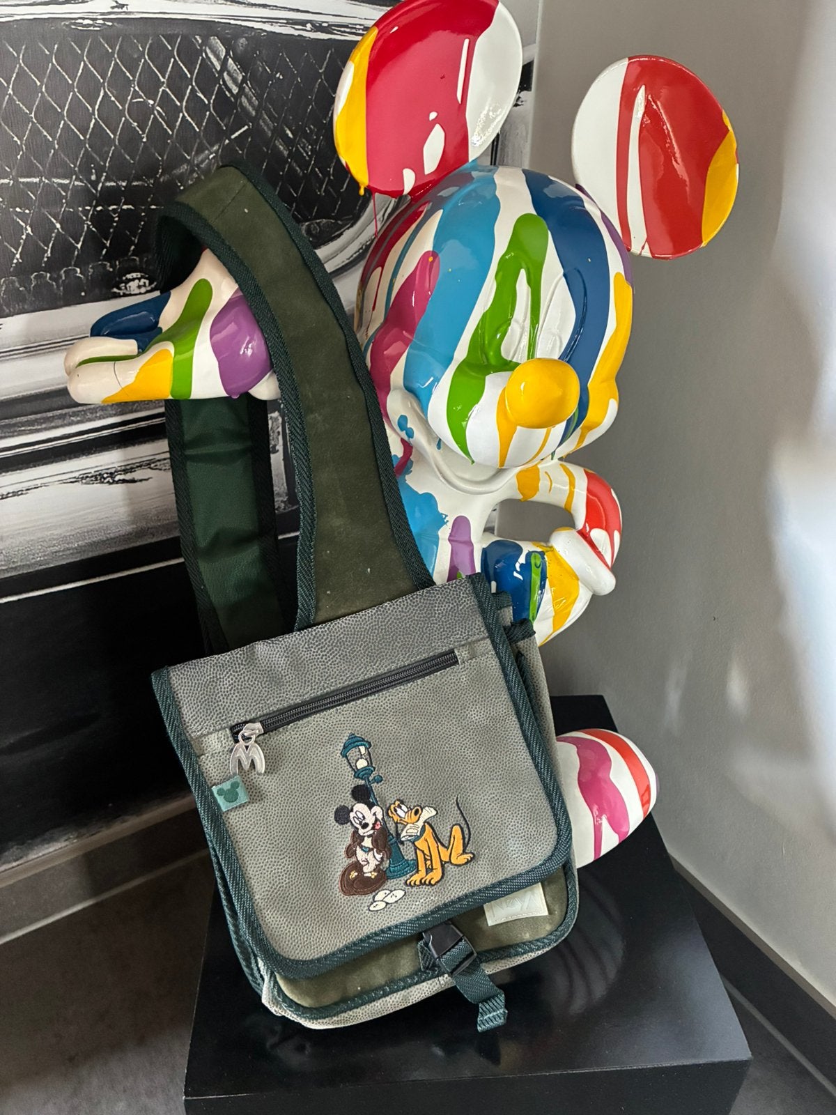 Mickey mouse tasje, Ophalen of Verzenden, Gebruikt, Groen, Overige merken