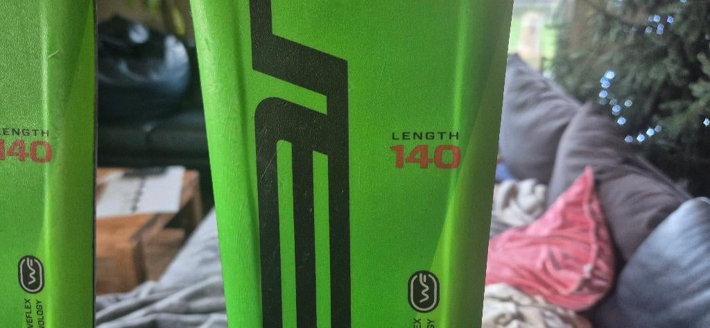 elan ski's 140 cm, Autres marques, Skis, Comme neuf, Enlèvement