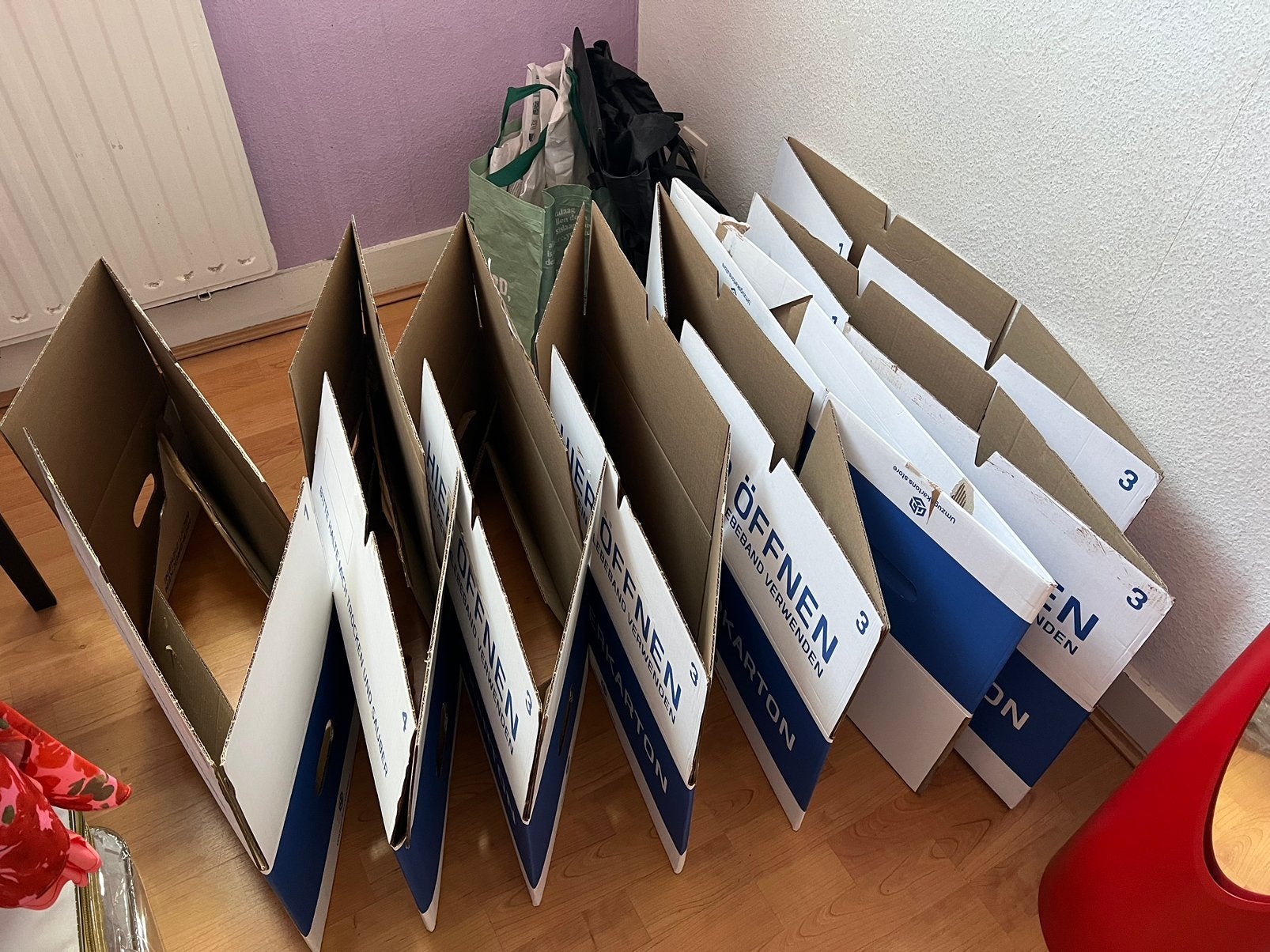 8 cartons déménagement, Enlèvement, Comme neuf