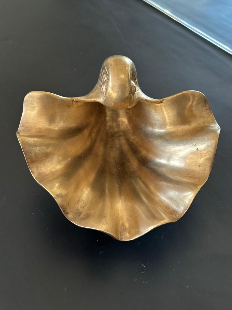 Gand vide-poches / porte savon coquillage BRONZE, Antiek en Kunst, Antiek | Brons en Koper, Ophalen, Brons