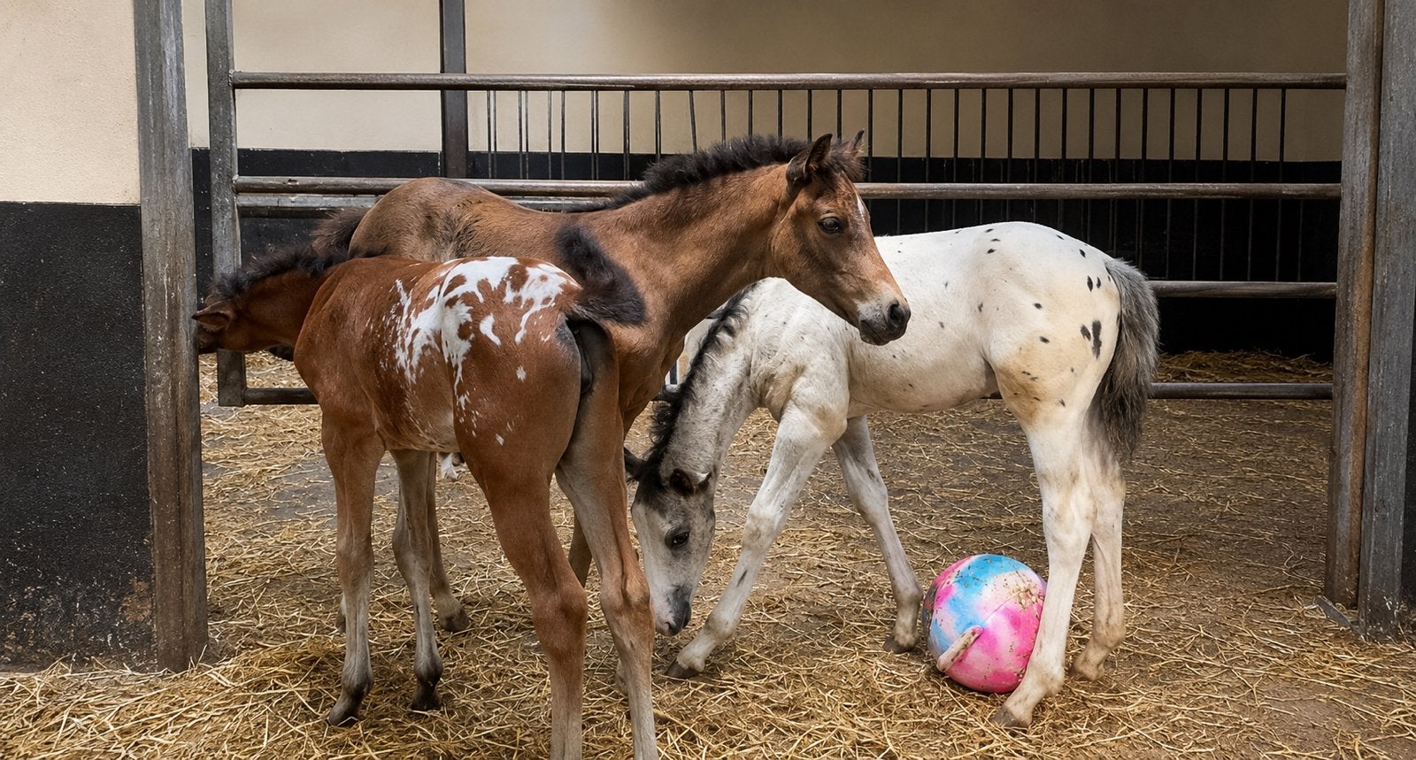 Winteropfok, Dieren en Toebehoren, Stalling en Weidegang, Opfok, 2 of 3 paarden of pony's