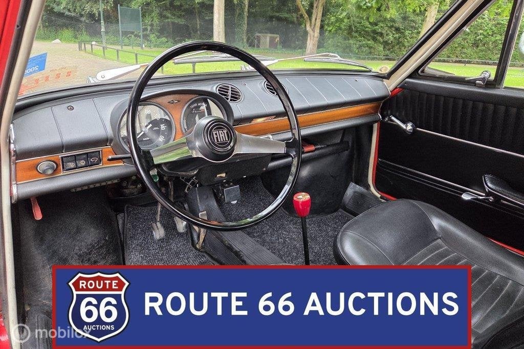 Fiat 850 Coupe | 1965 | Route 66 Auctions, Auto's, Zwart, Bedrijf, Handgeschakeld, Overige carrosserie