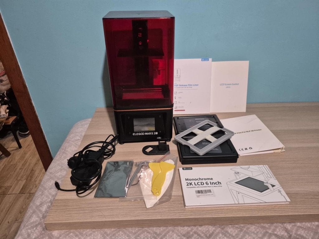 Elegoo Mars 2 Pro + Elegoo Mercury Plus, Résine, Elegoo, Comme neuf, Enlèvement