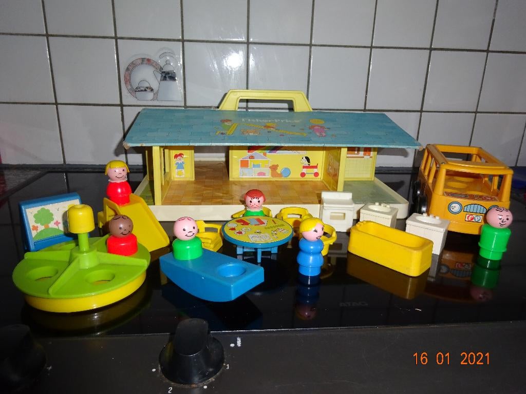 Fisher price #929 little people nursery school*VOLLEDIG*, Enlèvement ou Envoi