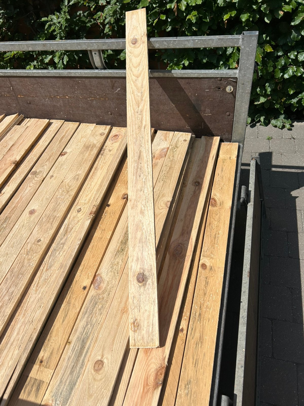 Planken lengte 1m10cm breedte 7cm dikte 1,5cm 150 stuks, Tuin en Terras, Ophalen, Zo goed als nieuw, Planken