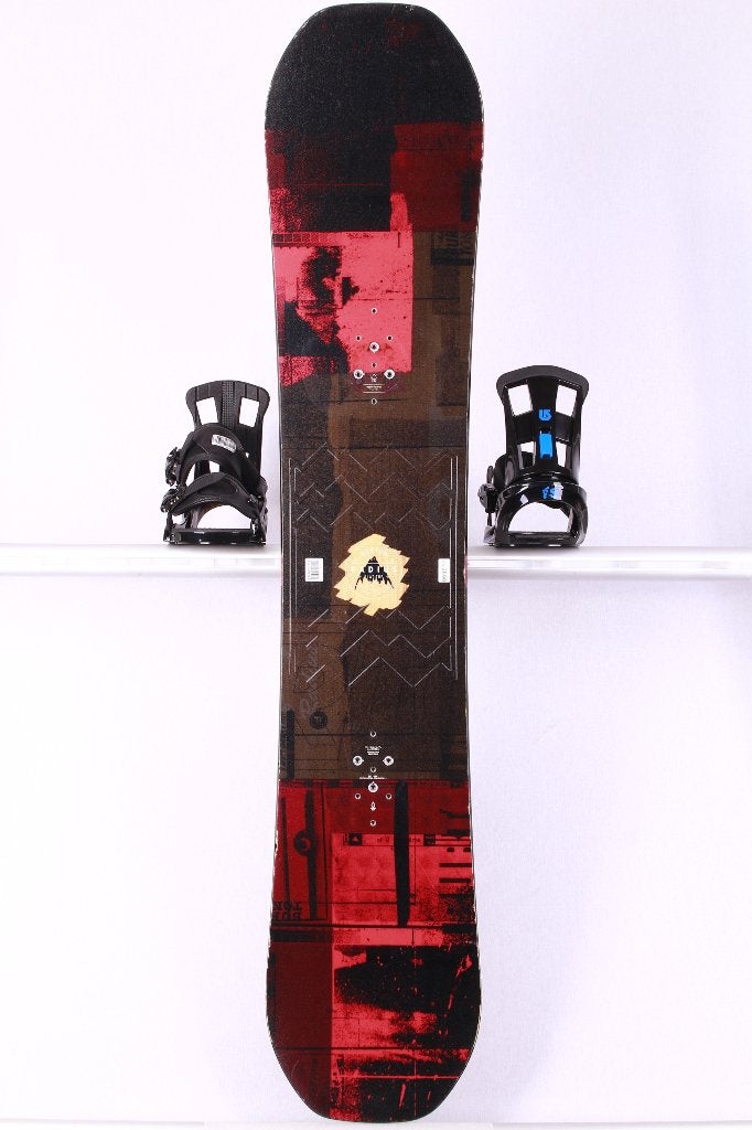 155 cm snowboard BURTON RADIUS WIDE, black/red, woodcore, Verzenden, Gebruikt, Board