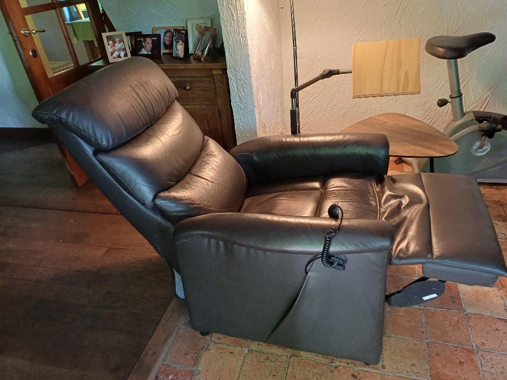 elektrische relaxzetel, Huis en Inrichting, Fauteuils, Ophalen, Gebruikt, Minder dan 75 cm, Modern