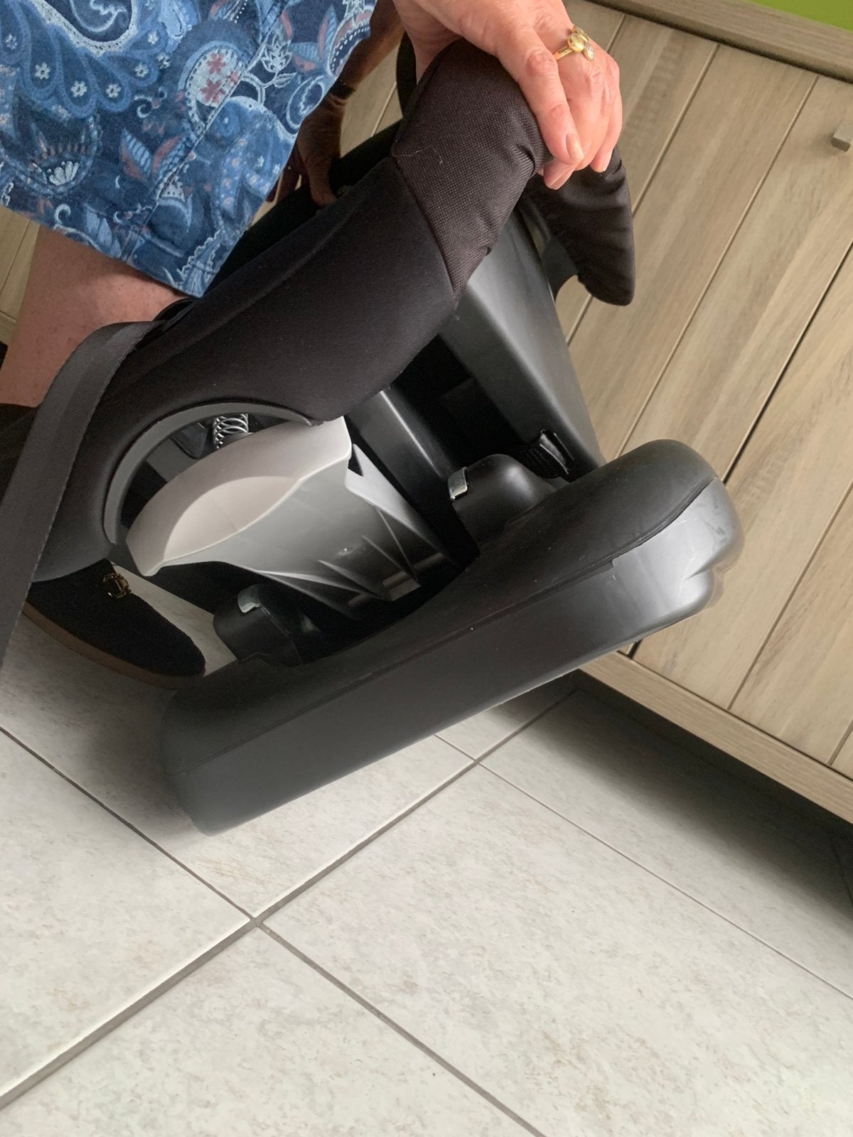 Kinder stoel maxi-cosi (van de oma), Ophalen, Autogordel of Isofix, Zo goed als nieuw, Afneembare rugleuning