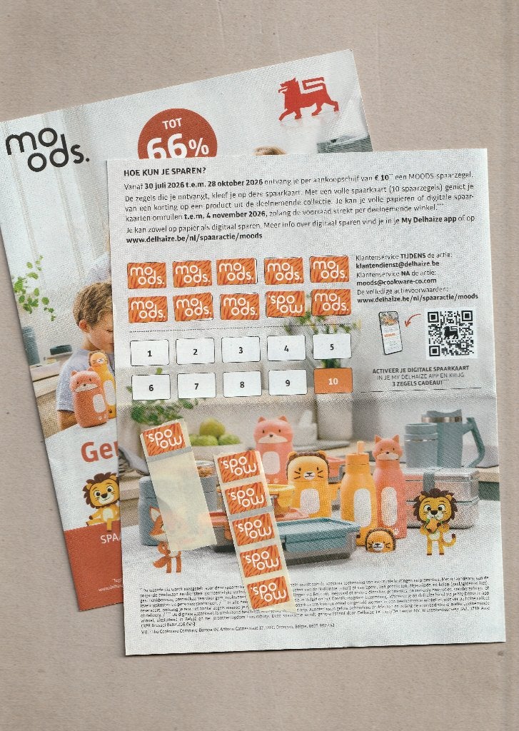 Delhaize : 16 points Moods, Enlèvement ou Envoi