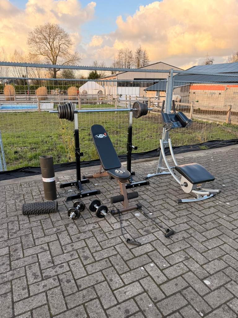 Volledige homegym voor thuis, Sport en Fitness, Ophalen, Zo goed als nieuw, Benen
