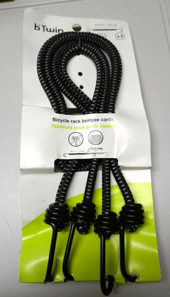 B'Twin Fietsdrager bungee rekkers (2), nieuw, Enlèvement