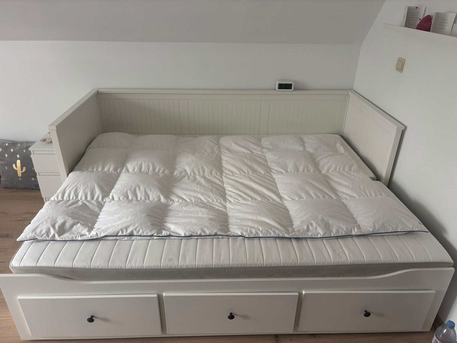Inschuifbaar bed met laden, Ophalen, Zo goed als nieuw