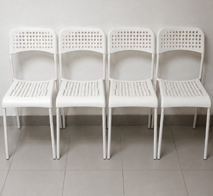 4 eetkamerstoelen/keukenstoelen Adde Ikea/€25 voor 4, Ophalen, Vier