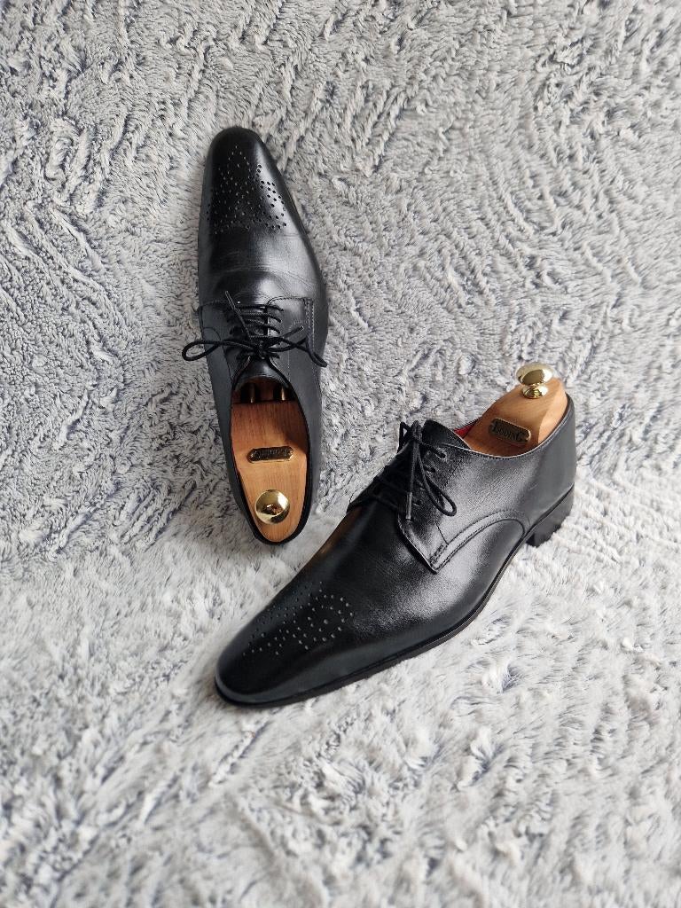 Richelieu Pascal Morabito Black T40 — glad leer, Pascal Morabito, Verzenden, Zwart, Gedragen