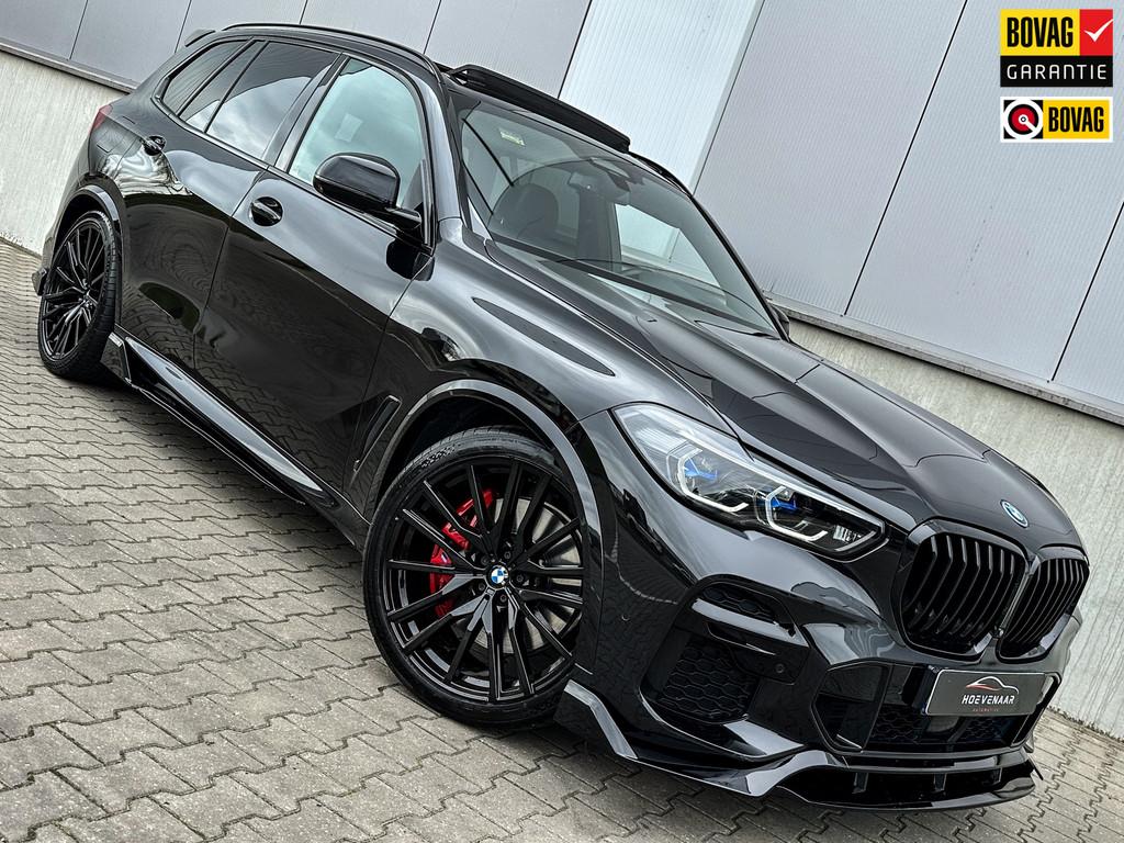 BMW X5 45e M-Sport 394Pk HK Laser Performance Lucht Pano 22I, Auto's, BMW, Gebruikt, Multifunctioneel stuurwiel, Zwart, 5 zetels