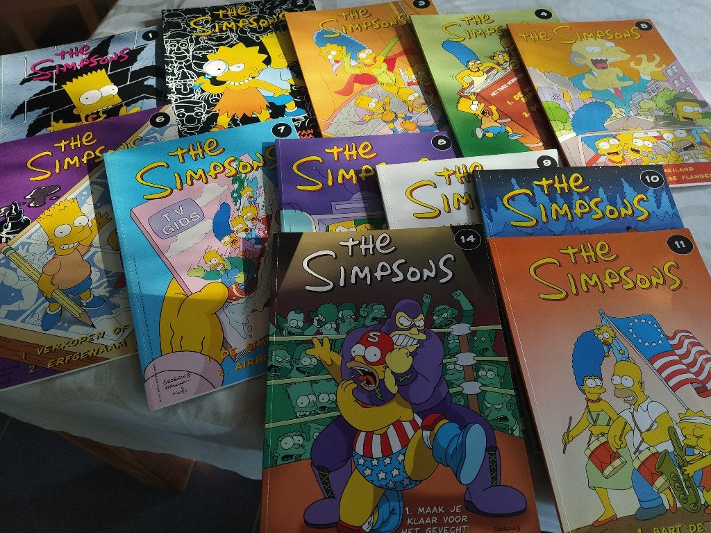 Bart Simpson (The Simpsons) /+ Panini stickerboek +strips, Enlèvement ou Envoi, Comme neuf, Série télévisée
