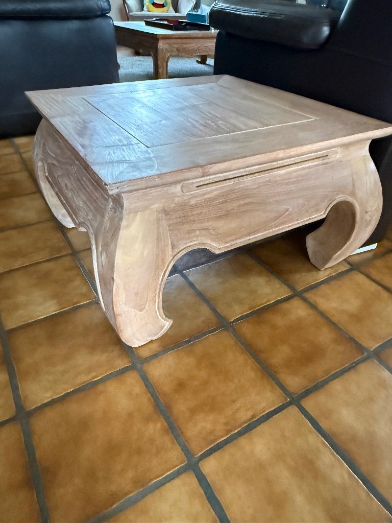 Salontafel, Huis en Inrichting, Tafels | Salontafels, Ophalen, Zo goed als nieuw, Modern, Grenenhout
