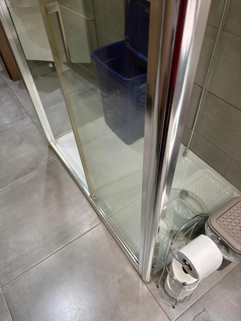 glazen douchecabine met schuifdeur, Huis en Inrichting, Ophalen, Gebruikt