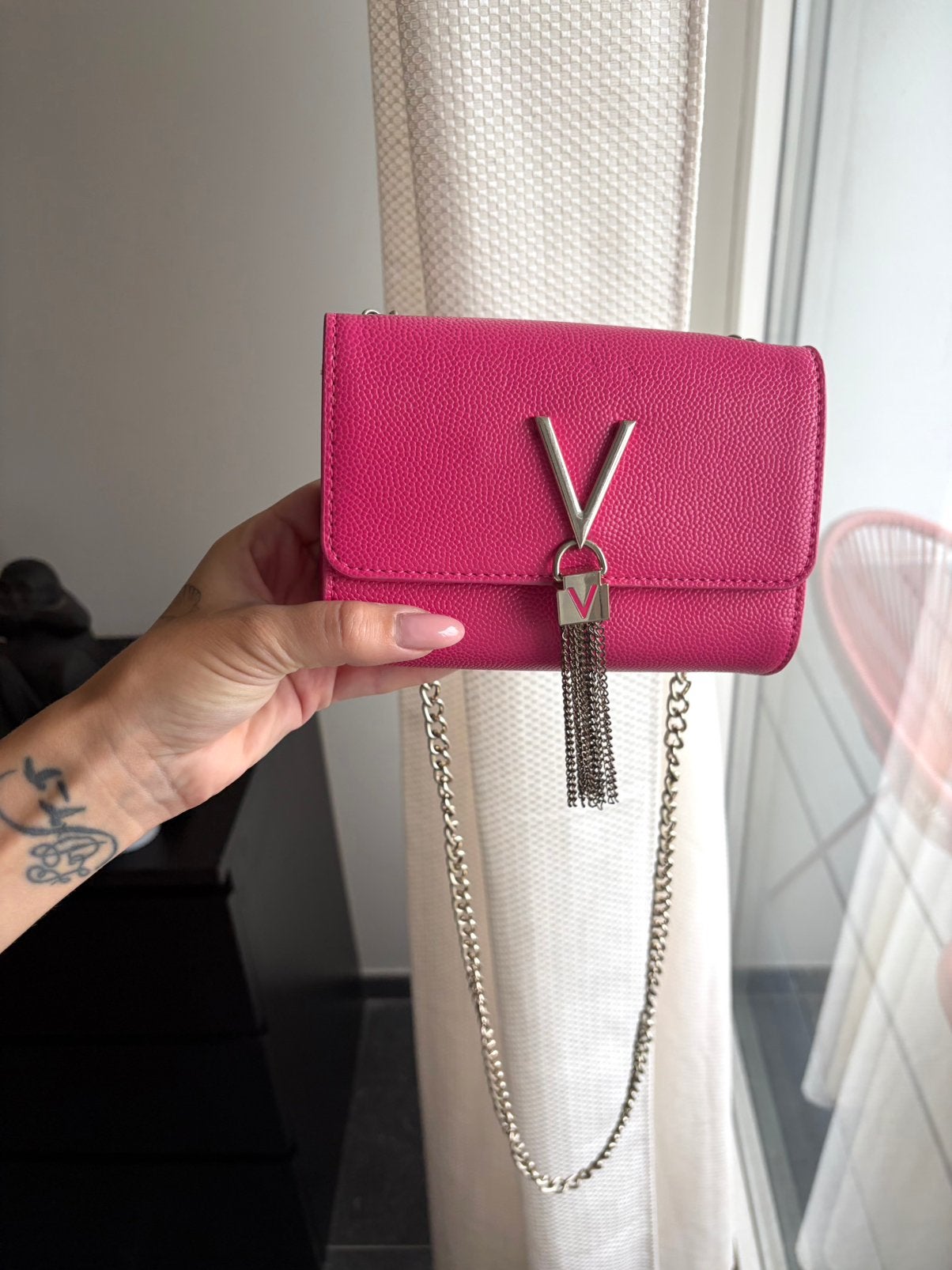 Valentino Bags roze tas - DIVINA, Verzenden, Zo goed als nieuw, Roze