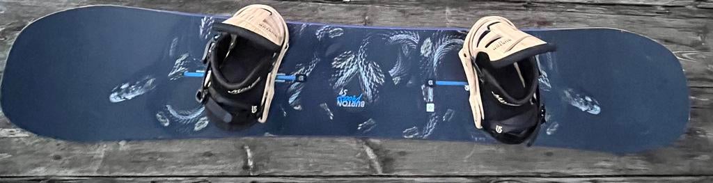 Snowboard Burton Process Off-Axis 159 incl bindingen en zak, Sport en Fitness, Ophalen of Verzenden, Zo goed als nieuw, Bindingen