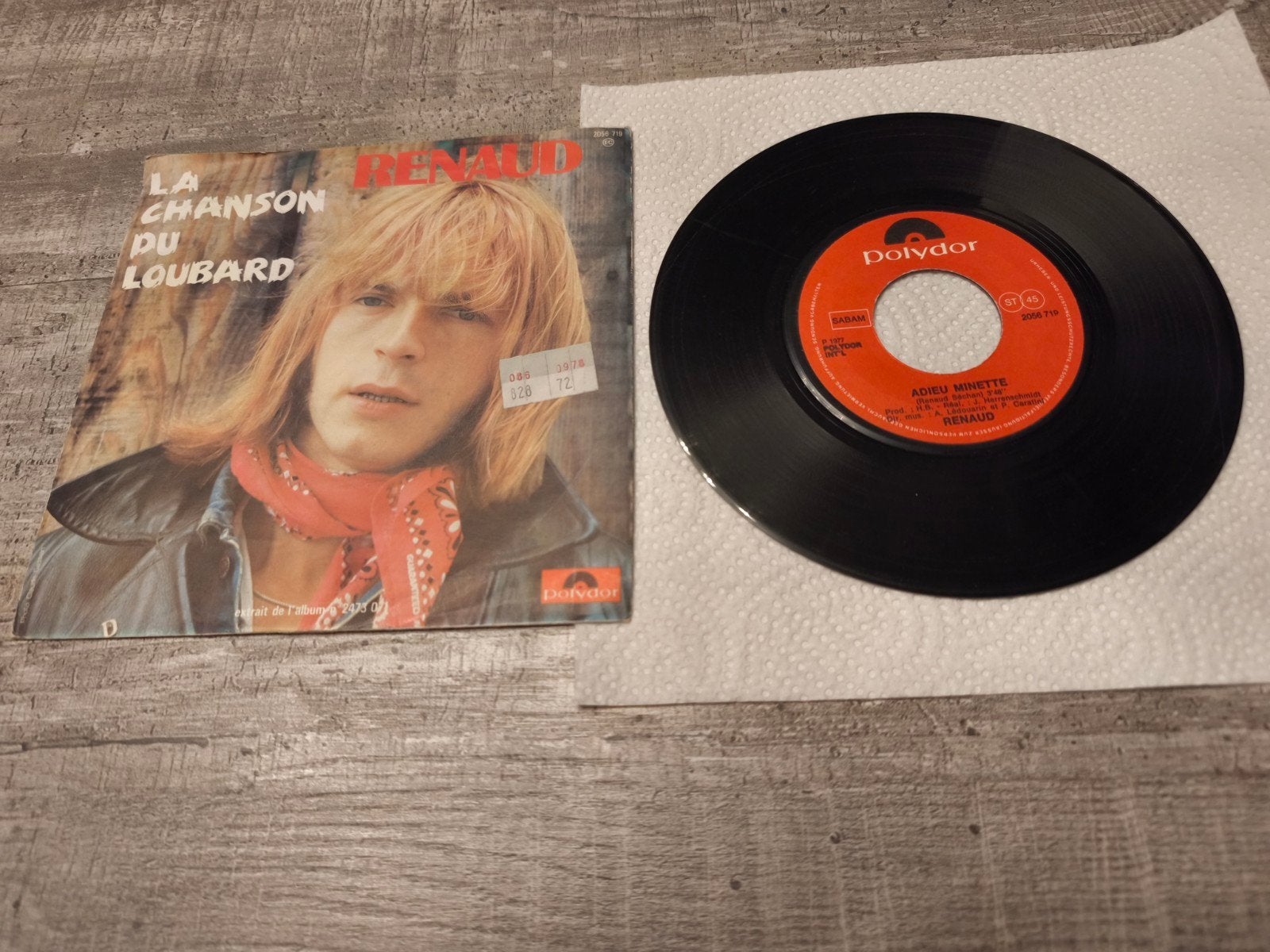 Renaud – Adieu Minette (45 Tours Original 1977), Enlèvement