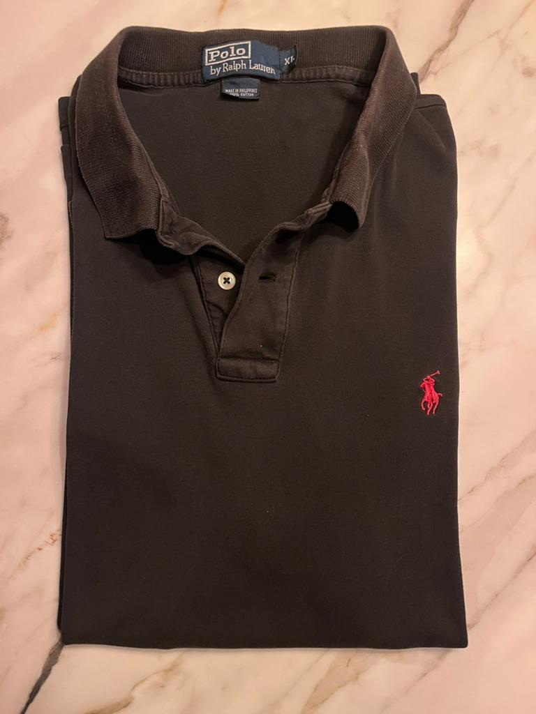 Ralph Lauren polo zwart, Kleding | Heren, Ophalen of Verzenden, Zo goed als nieuw, Maat 56/58 (XL), Zwart