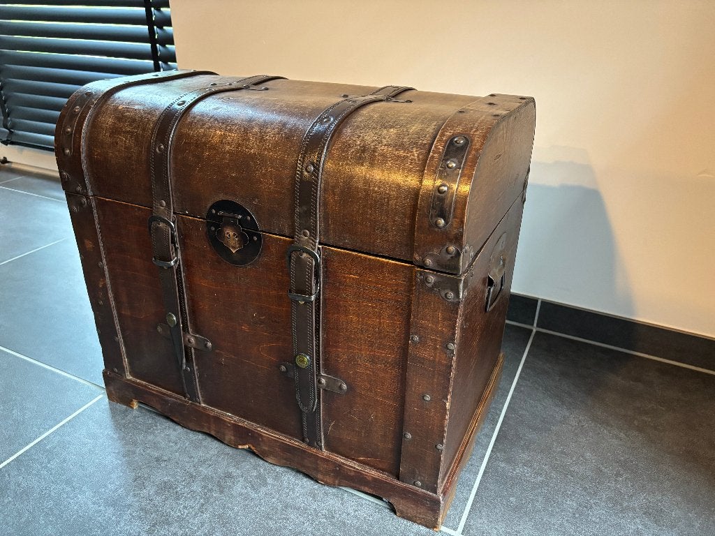 Vintage Schatkist (handgemaakt/hout), Ophalen