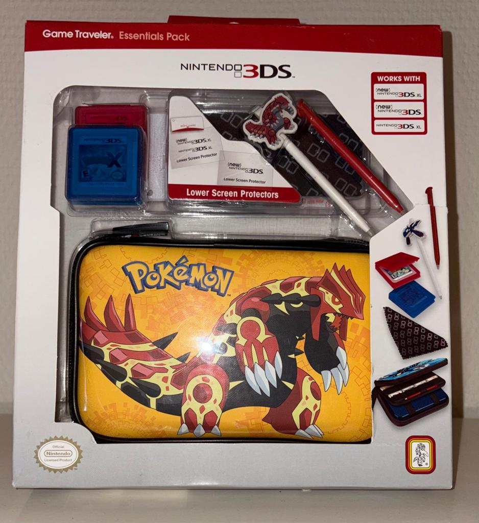 Nintendo 3DS XL Pokémon Groudon Game Traveler-bundel, 1 speler, Verzenden, Nieuw, Vanaf 3 jaar