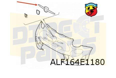 Fiat 500 Abarth chromelijst embleem voorzijde Origineel! 735, Auto-onderdelen, -, Verzenden, -, Nieuw