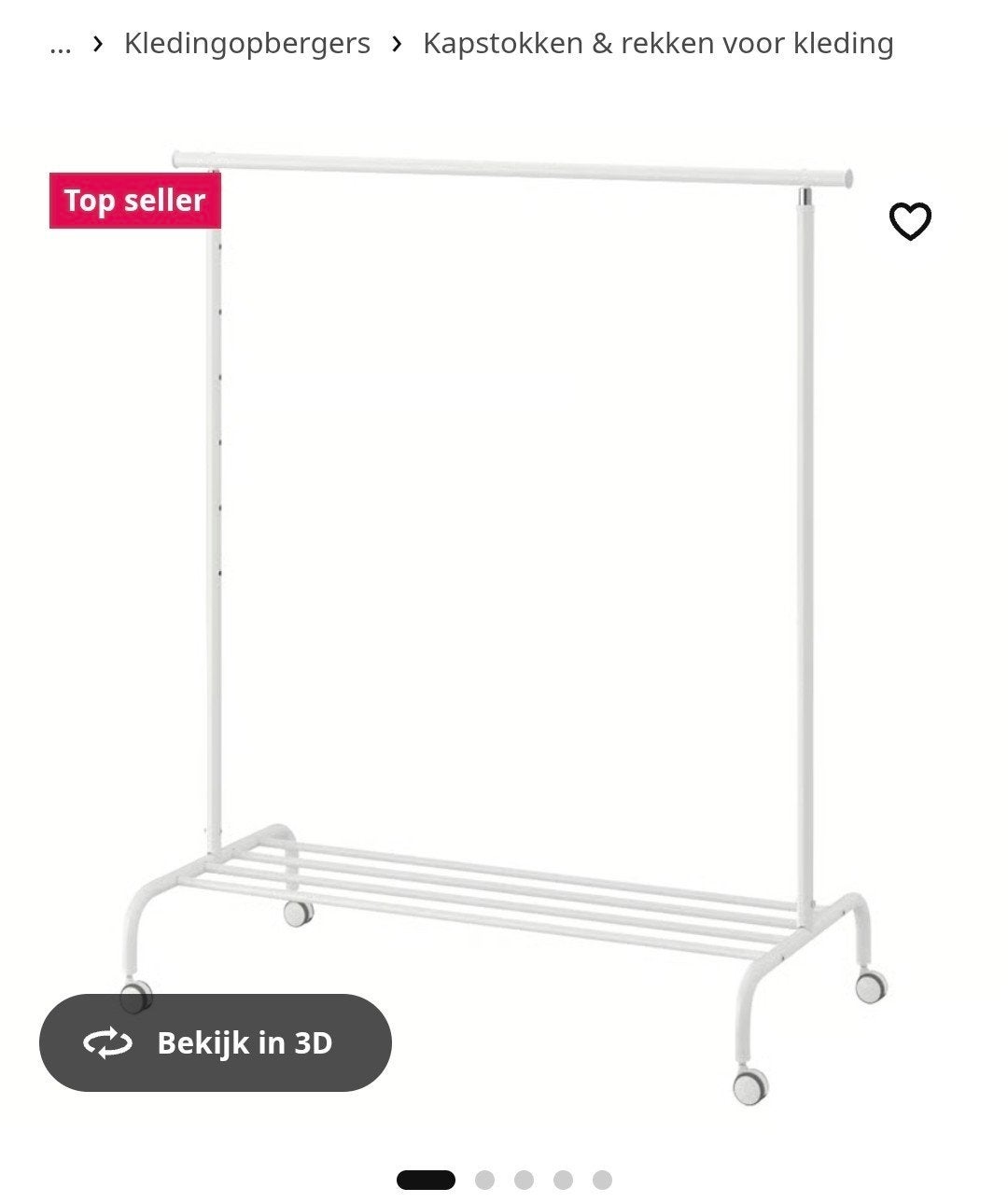 2 kledingrekken, Kleding | Dames, Ophalen, Met wielen, Zo goed als nieuw
