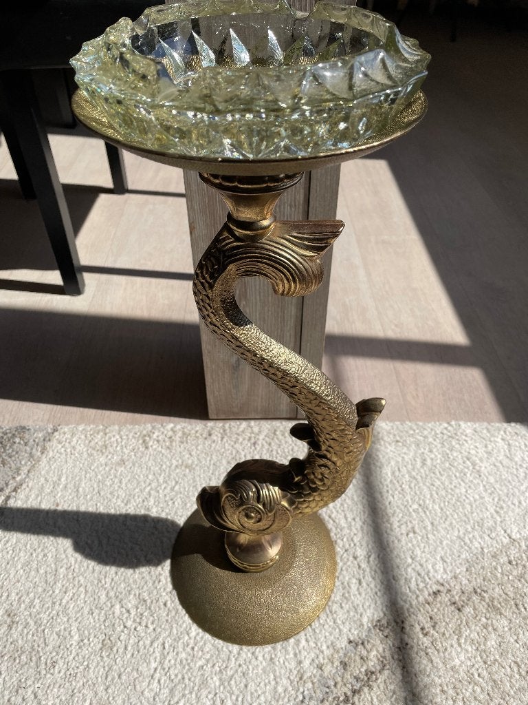 Antiek staander met asbak. 80 Jaar oud., Ophalen