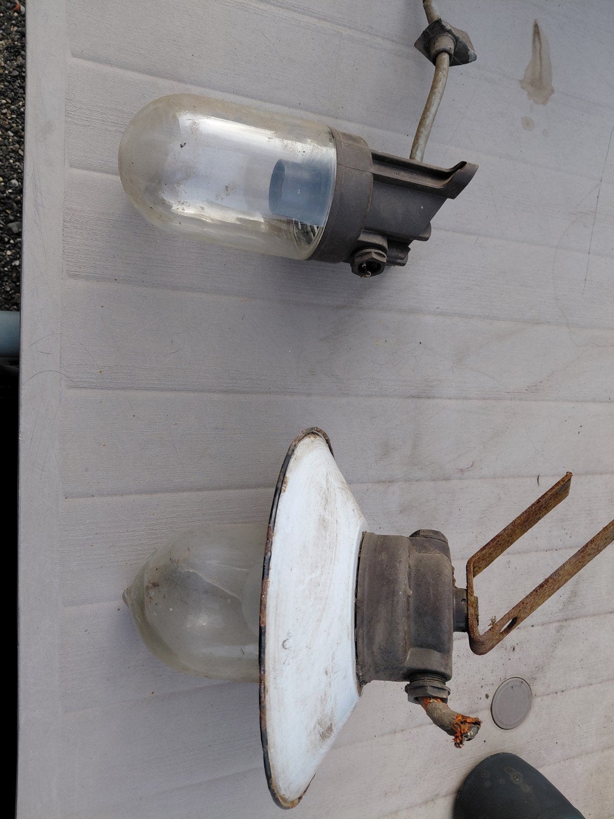 Oude stallampen/buitenlampen, Tuin en Terras, Ophalen