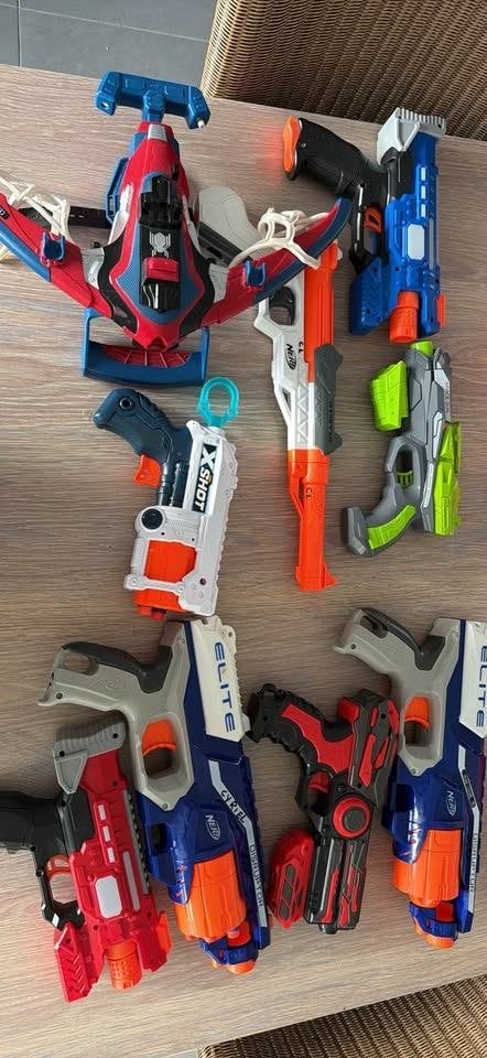 nerfs middelgrote geweren, Ophalen, Gebruikt